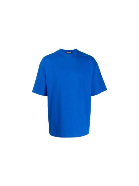 Balenciaga Back Print Logo Cotton T-Shirt 'Blue' 570805THV808077