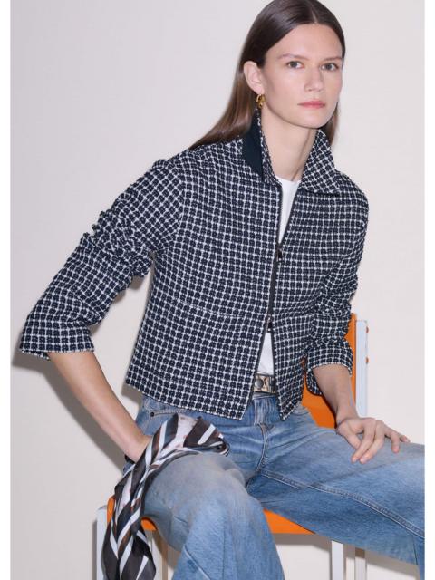 Zip-Front Relaxed Top