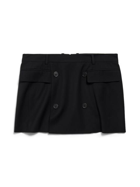 Women's Tailored Mini Skirt in Black