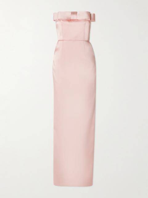 Sisu Bow-embellished Satin Gown