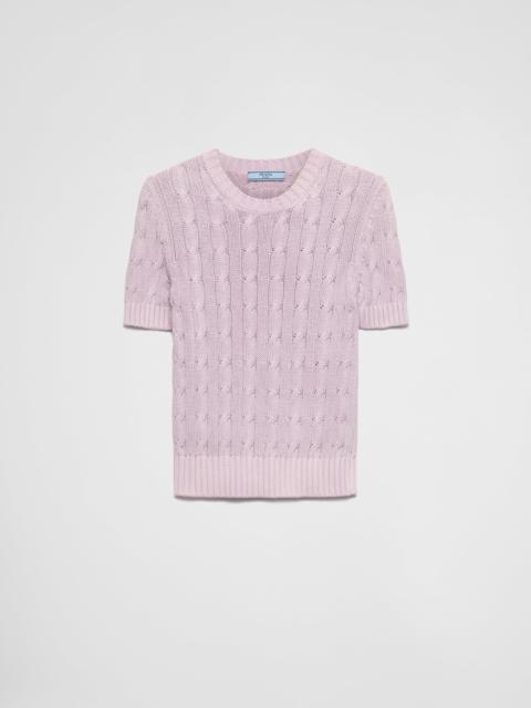 Cotton crew-neck sweater