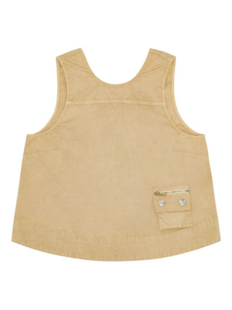 sleeveless cotton top