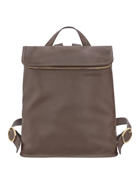 Le Foulonné M Backpack Taupe - Leather