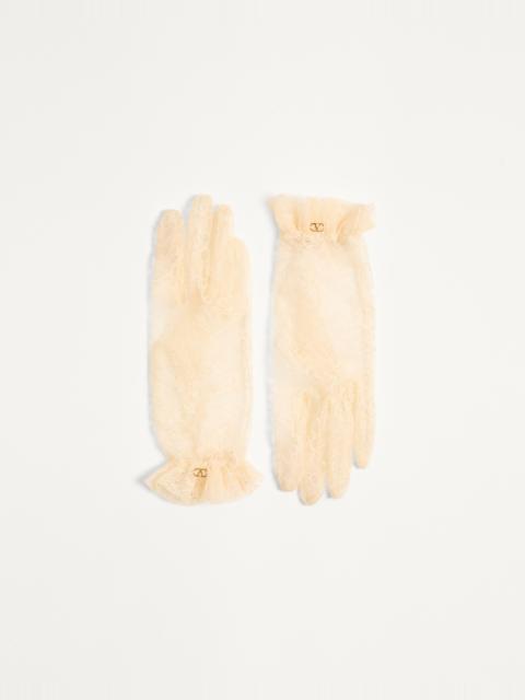 VLOGO SIGNATURE LACE GLOVES
