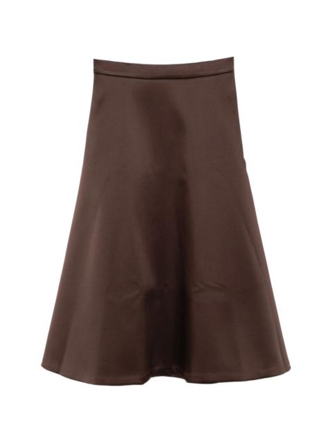 satin midi skirt