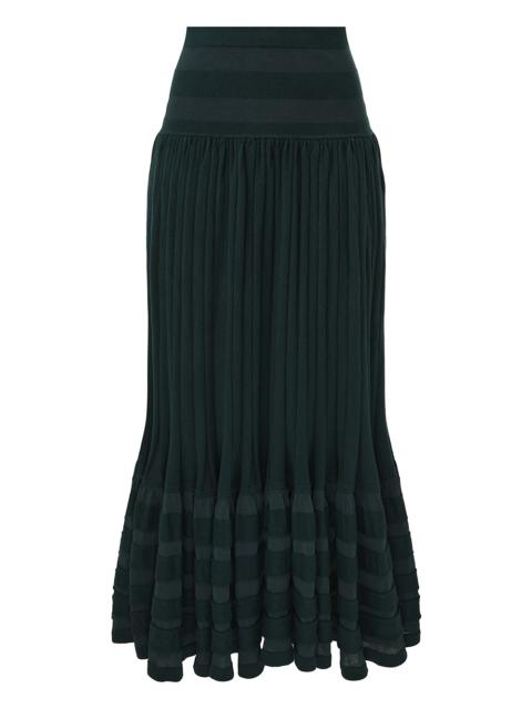 REBELLION GATHERED MIDI SKIRT