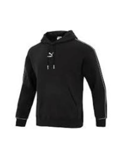 PUMA Logo Printed Hoodie 'Black White' 625077-01
