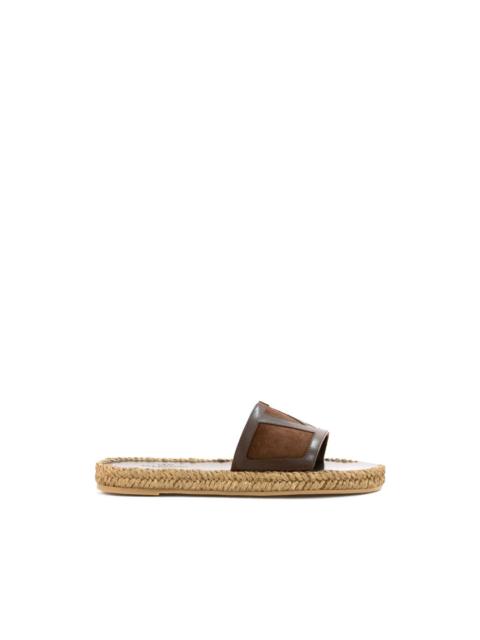 V-logo espadrille sandals