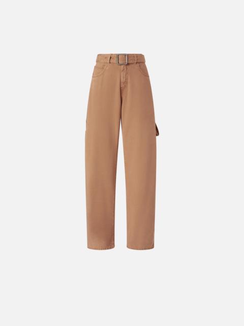 DENIM BALLOON TROUSERS WITH WORKWEAR DETAILS