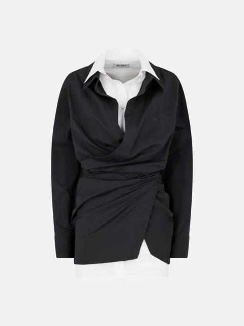 BLACK AND WHITE MINI DRESS