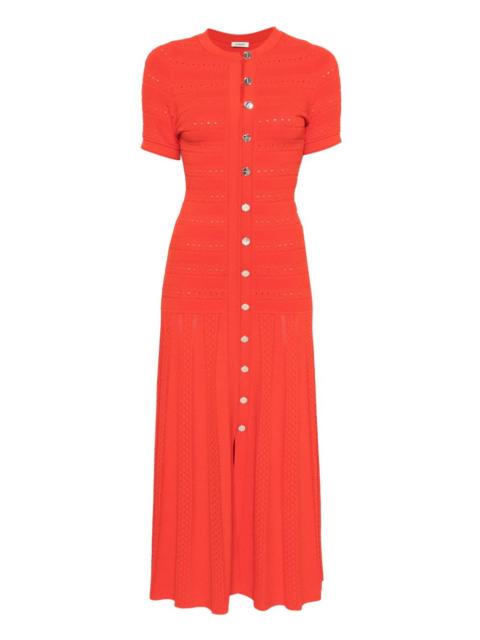 button-up midi dress