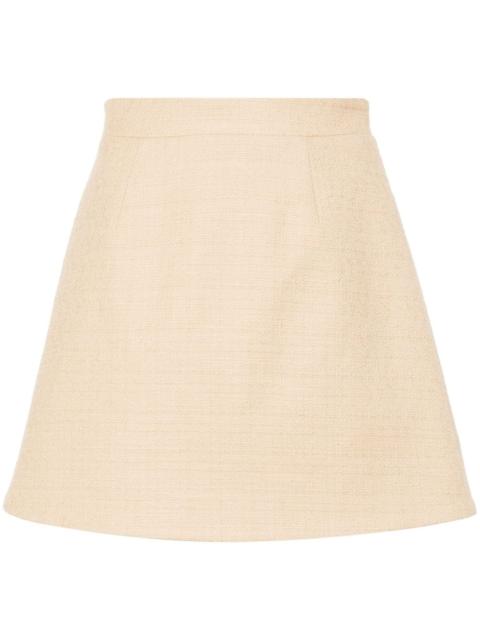 bouclÃ© mini skirt