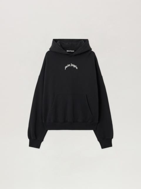 Curved Logo Loose Hoodie