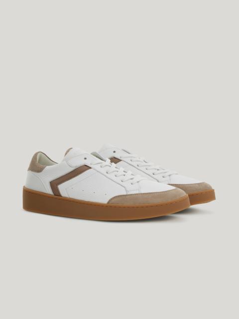 CANALI NUVOLA SNEAKERS DERBY IN DEERSKIN, SHEEPSKIN AND SUEDE WITH RUBBER SOLE