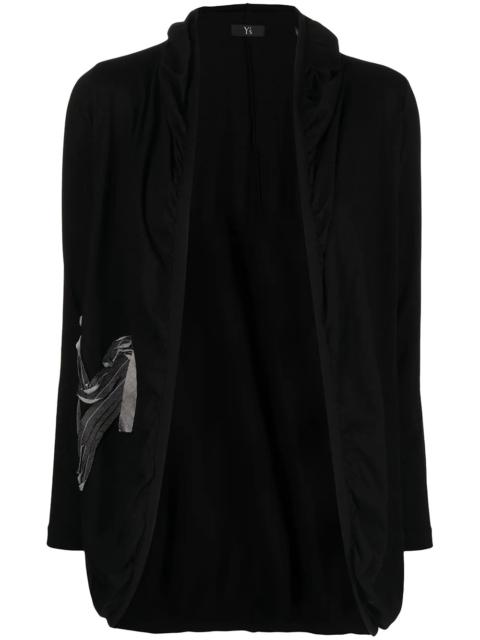 logo-patchwork cardigan