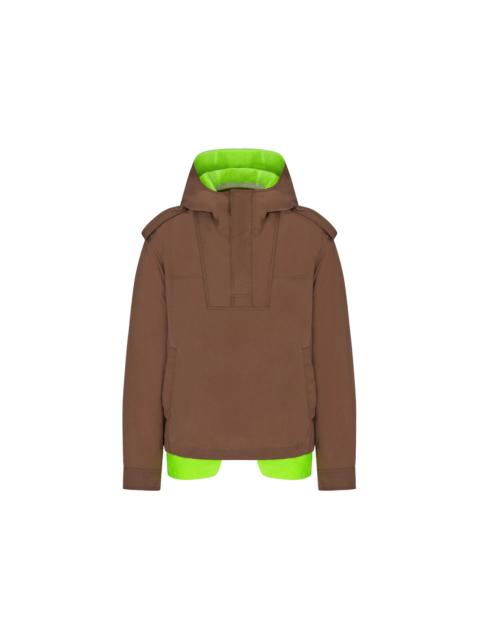 Dior x CACTUS JACK Hooded Anorak Coffee Brown