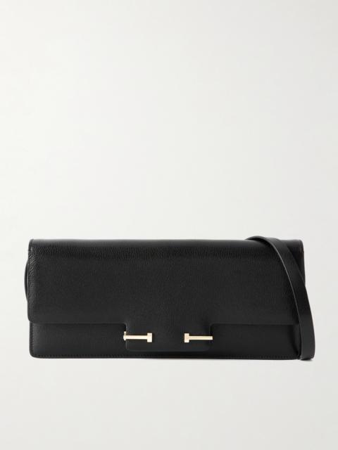 Textured-leather Clutch