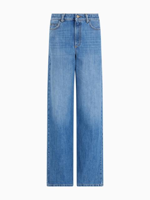 J4B MID/HIGH-RISE STRAIGHT-LEG, DENIM JEANS