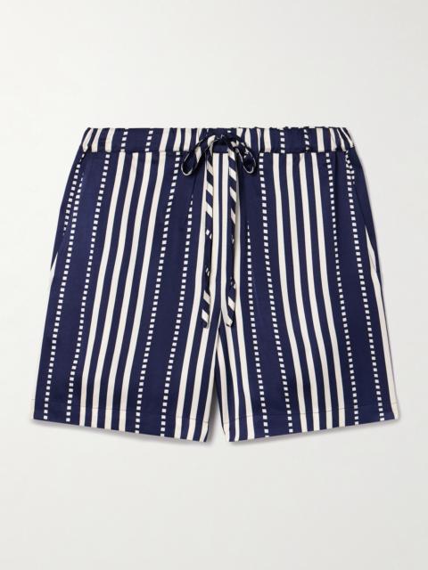 Safia Striped Satin Shorts