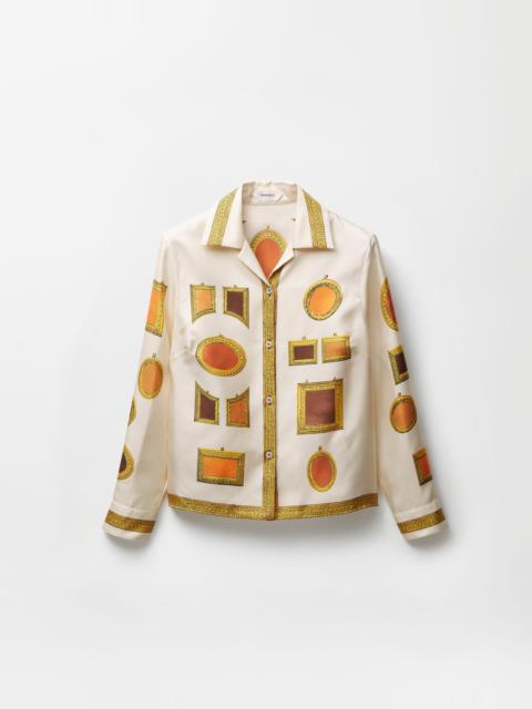 Printed Silk Twill Shirt