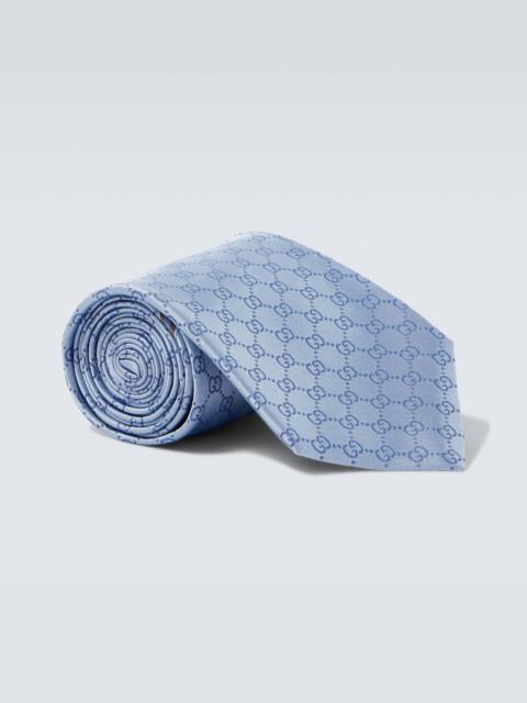 GG jacquard silk tie