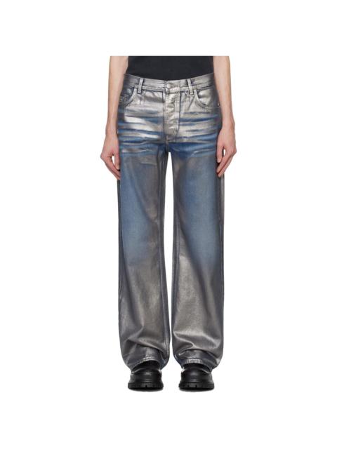 Silver Coated Dirt Jeans