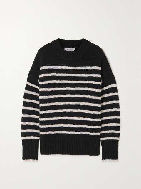 Marin Striped Wool And Cashmere-blend Sweater