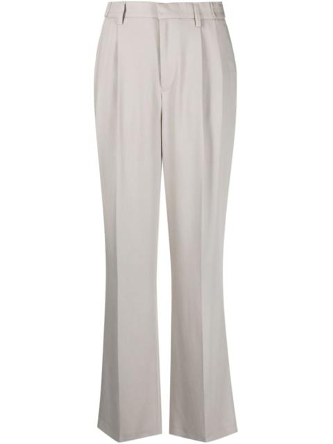straight-leg tailored trousers