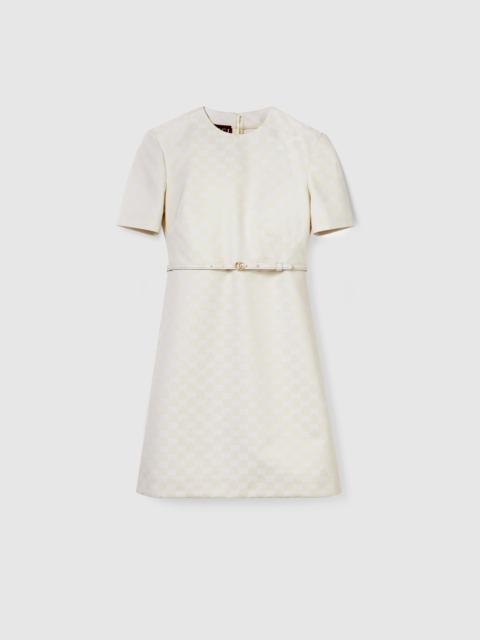 GG cotton gabardine dress