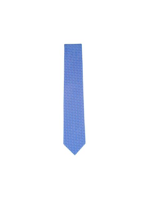 Medallion silk necktie