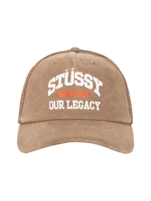 Stussy x Our Legacy Work Shop Low Profile Trucker Cap Brown