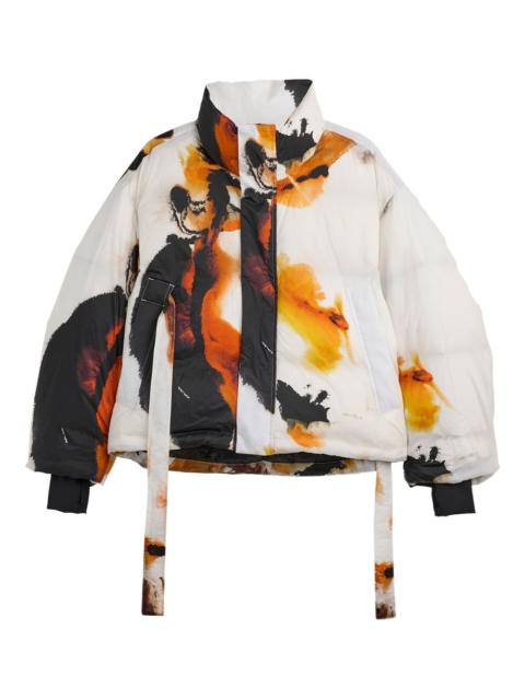 printed puffer jacket
