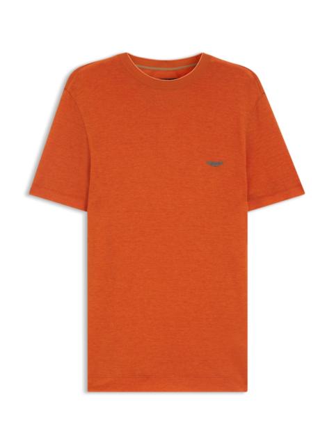 BOSS X ASTON MARTIN T-SHIRT WITH NUBUCK LOGO