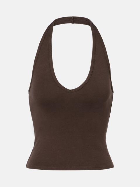 Britt halterneck cotton top