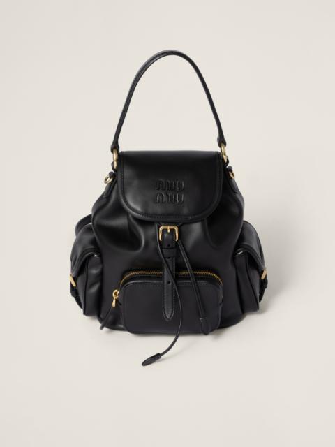 Leather backpack