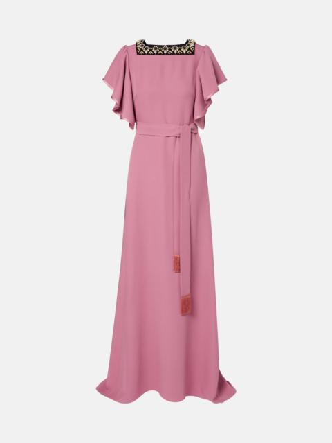 Cady Couture embellished belted gown