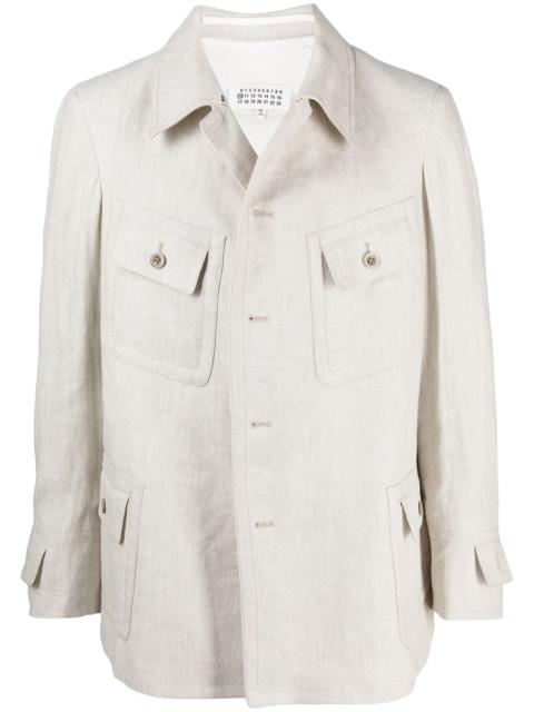 single-breasted shirt jacket