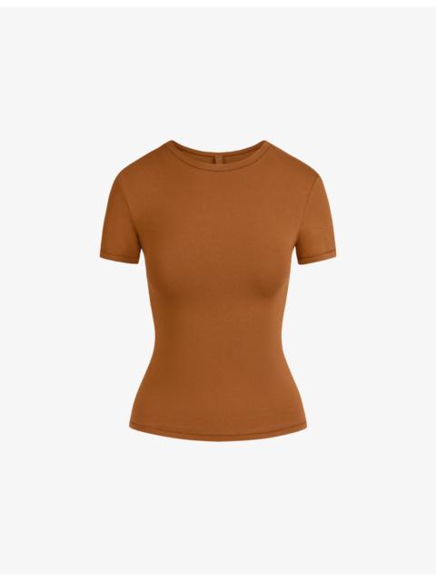 Slim-Fit Round-Neck Stretch-Cotton T-Shirt