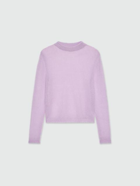 Lilac sweater in superlight mohair