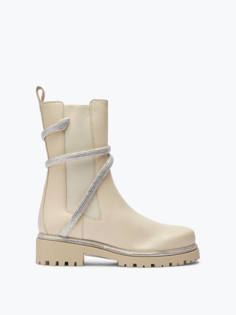 Stivaletto Cleo Bianco In Pelle 25