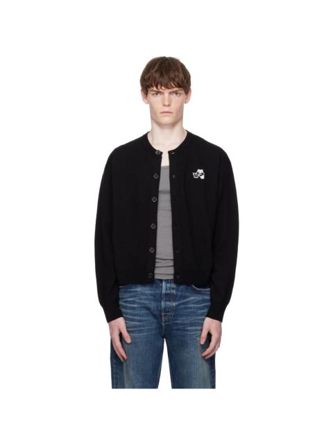 Black Teddy Logo Cardigan
