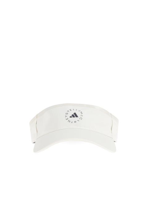 logo-print visor hat