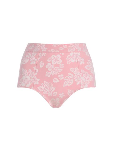 Exclusive Riviera Floral Mini Shorts pink