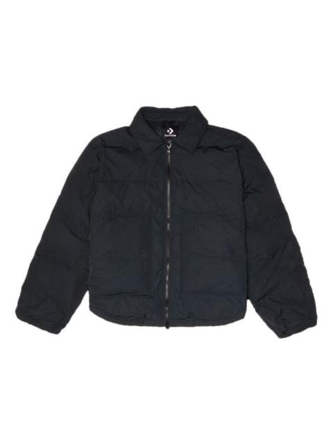 Converse Short Down Puffer Jacket 'Black' 10021966-A02