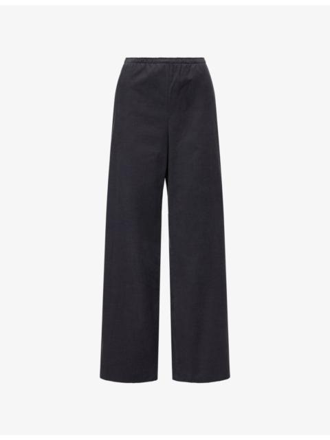 Corduroy Pull-On Cotton Trousers
