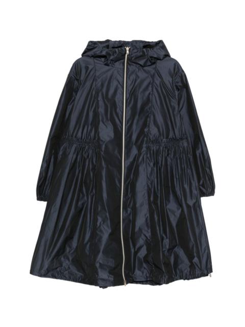 zip-up hooded parka