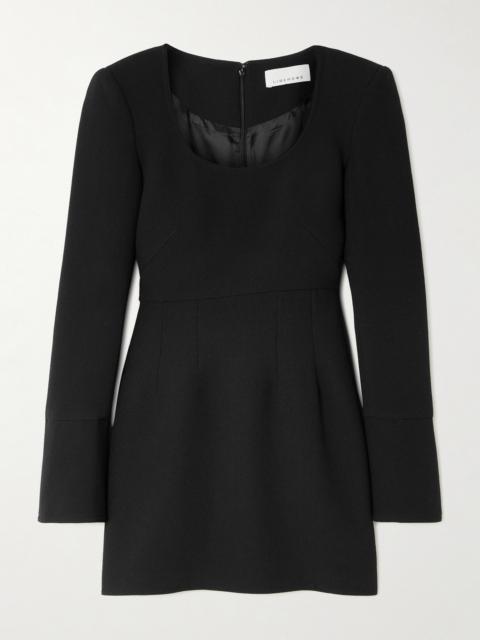 + The Vanguard Amber Wool-crepe Mini Dress