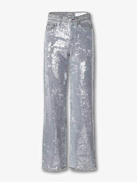 Shea Relaxed Straight Jeans
Lightweight Rigid in Steele Sequins