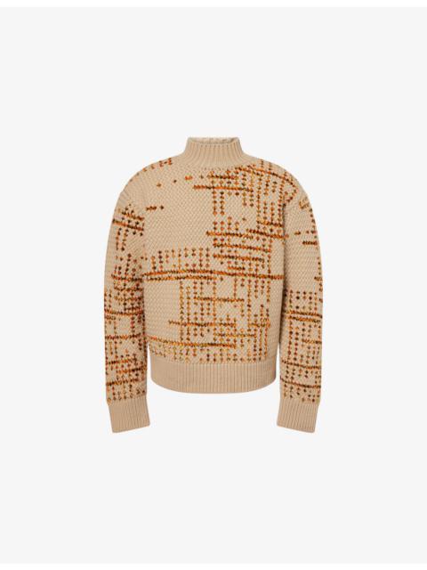 Mauritius Macao Patterned Wool-Blend Jumper