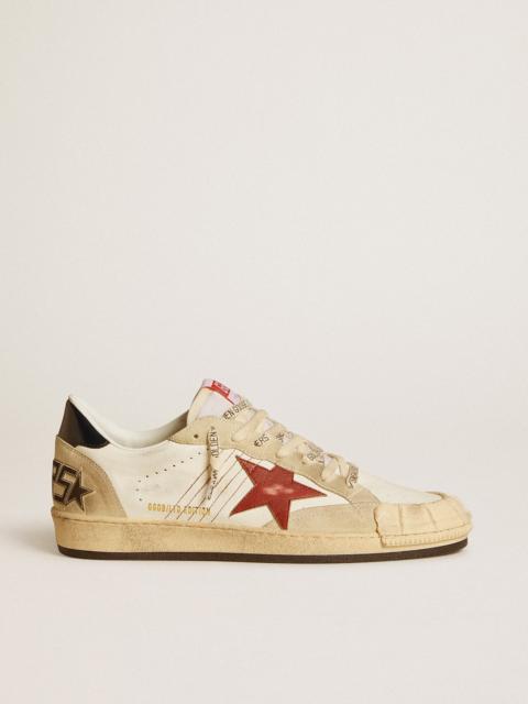 Men's Ball Star LTD in nappa leather with red leather star and leather heel tab